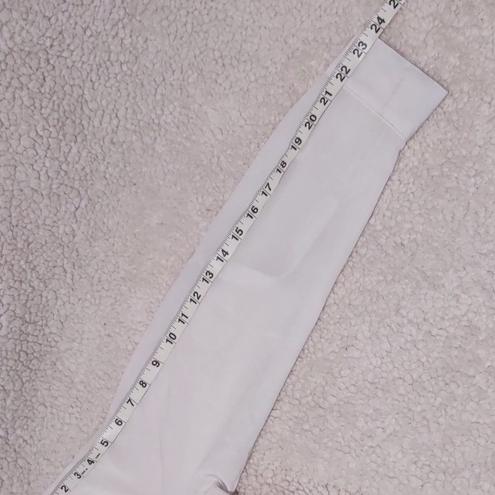 Notations White Collared Long Sleeve Tops Size L Roll Tab 100% Polyester - Picture 11 of 15